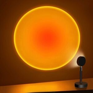 Modern Black and Orange Accent Lantern